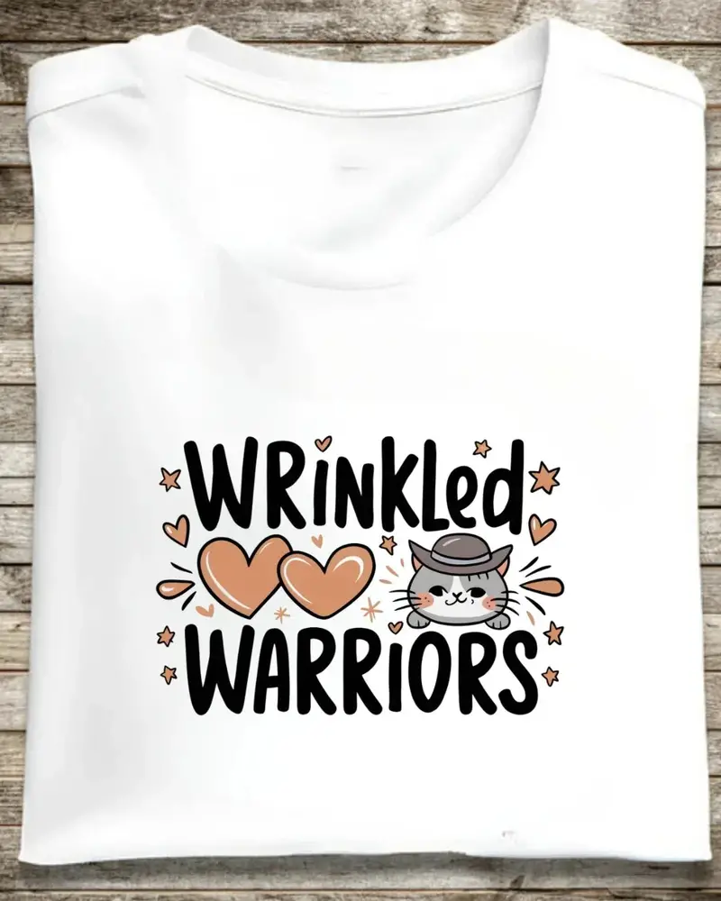 Wrinkle Warrior Grandma Cotton Tshirt 1