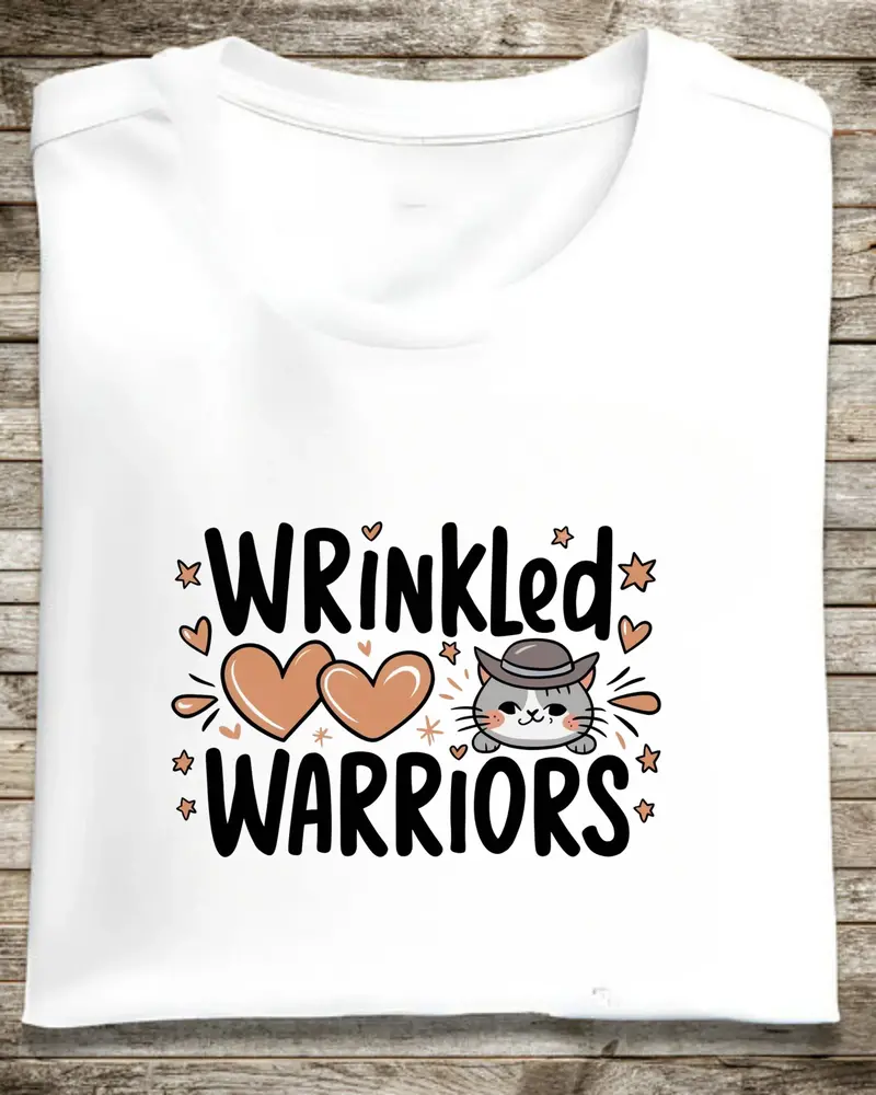 Wrinkled Warrior Cotton Tshirt 1