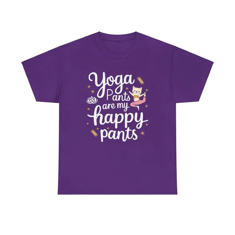 Yoga Pant Are Happy Pant Cotton T-Shirt 7
