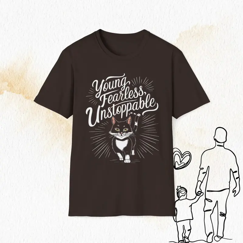 Young Fearless Unstoppable Crew Neck Cotton Men Tshirt 6
