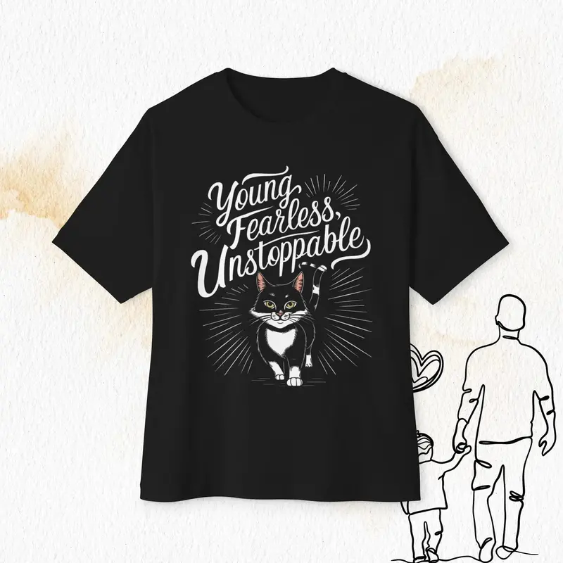 Young Fearless Unstoppable Unisex Beerlover Oversized Boxy Tshirts 1