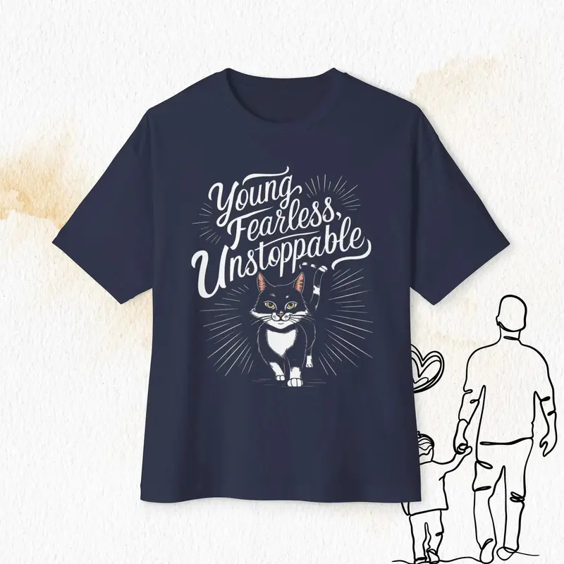 Young Fearless Unstoppable Unisex Beerlover Oversized Boxy Tshirts 4