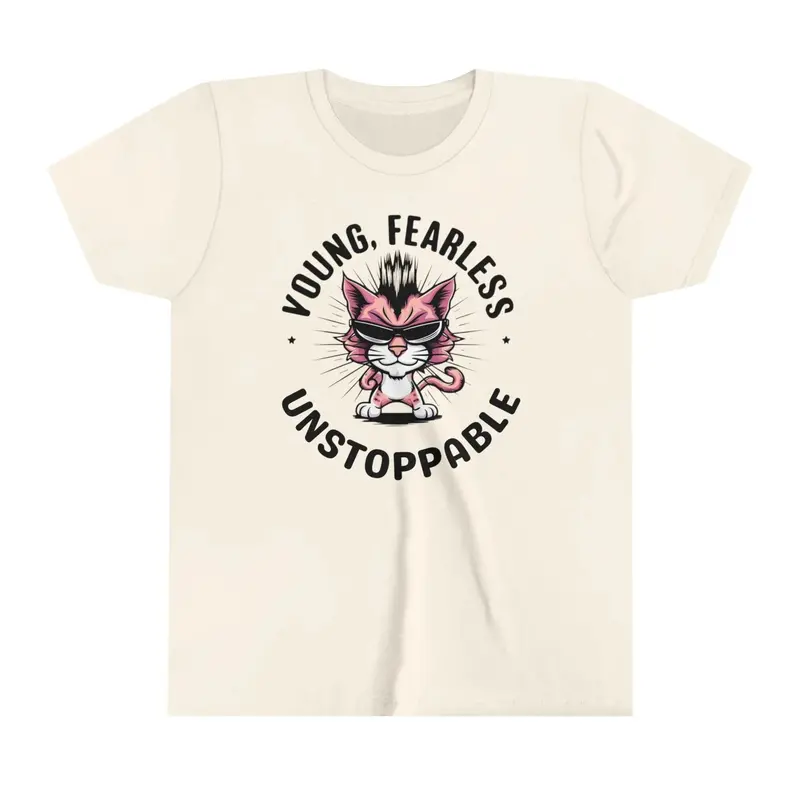 Young Fearless Unstoppable Youth Heavy Cotton T-Shirt 12