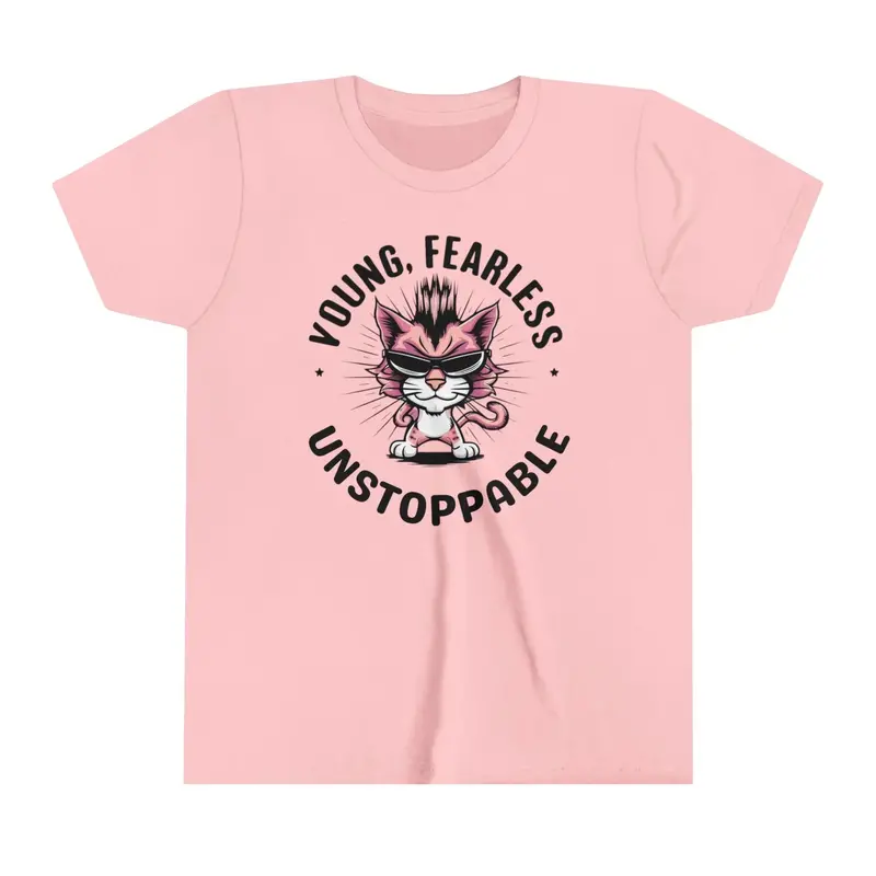 Young Fearless Unstoppable Youth Heavy Cotton T-Shirt 8