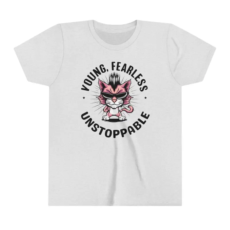 Young Fearless Unstoppable Youth Heavy Cotton T-Shirt 9