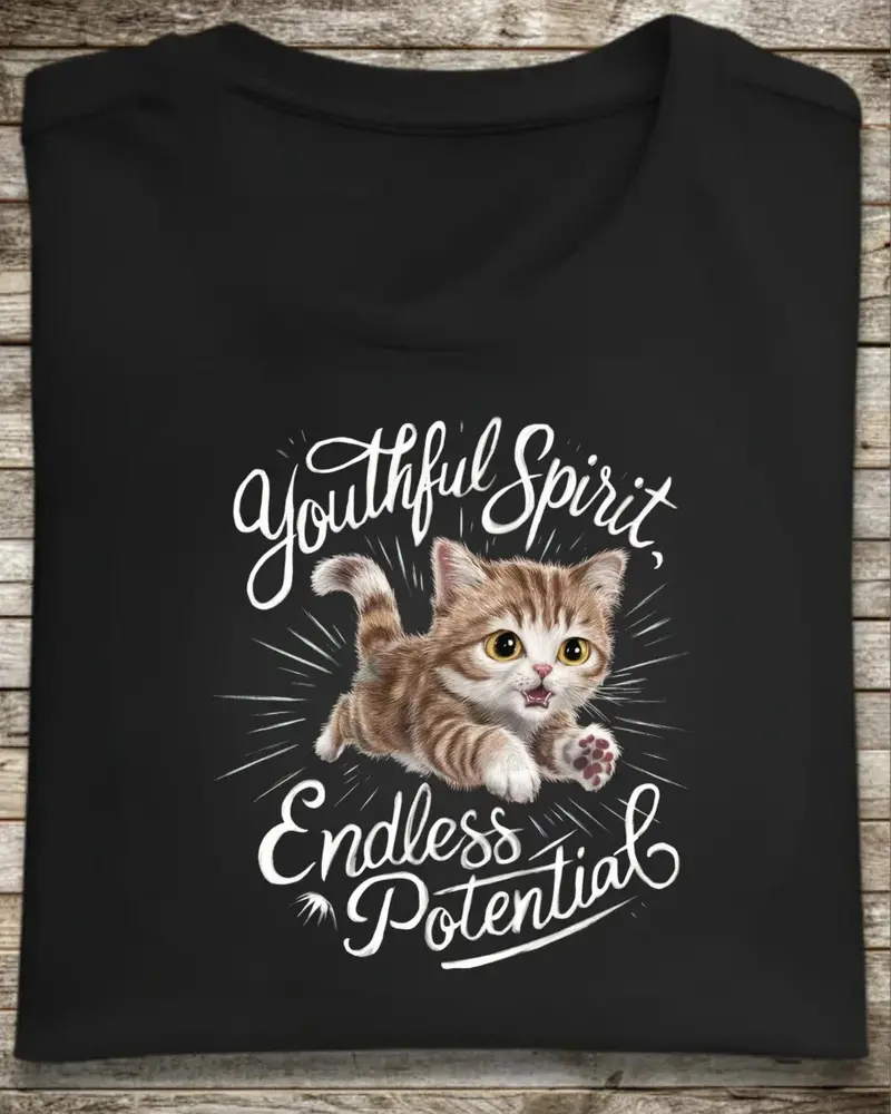 Youthful Spirit Endless Potentials Youth Cotton T-Shirts 1