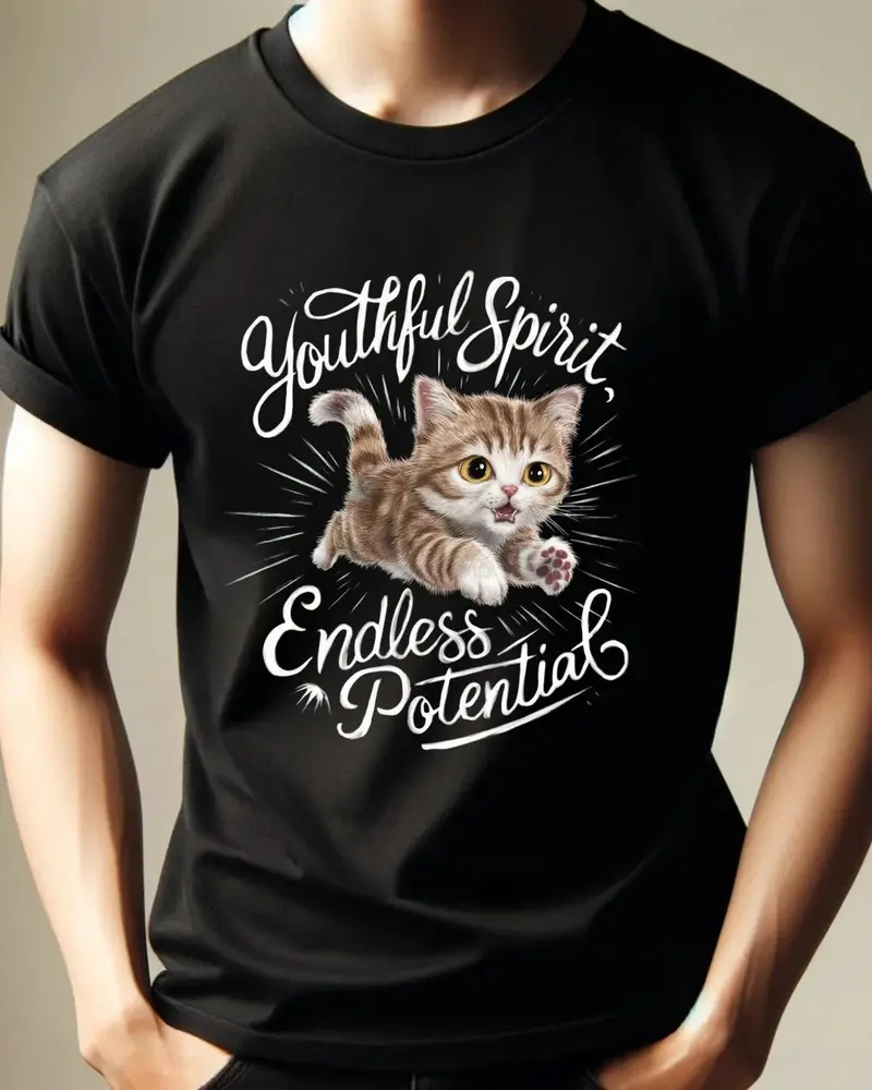 Youthful Spirit Endless Potentials Youth Cotton T-Shirts 4