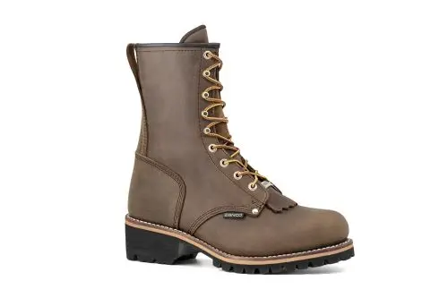 Zanco Brown 9" Steel Toe Logger Boots #7825-02 1