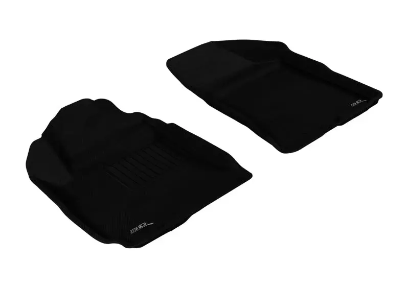 3D Maxpider 2010-2012 Hyundai Santa Fe Kagu 1St Row Floormat - Black 1