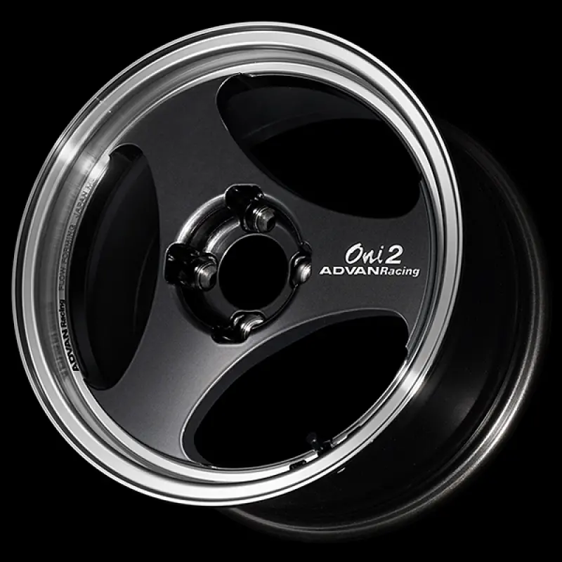 Advan Oni2 Alloy Wheel – 15×5.0", +45 Offset, 4×100, 63Mm Bore – Machined Face W/ Black Gunmetal Finish 1