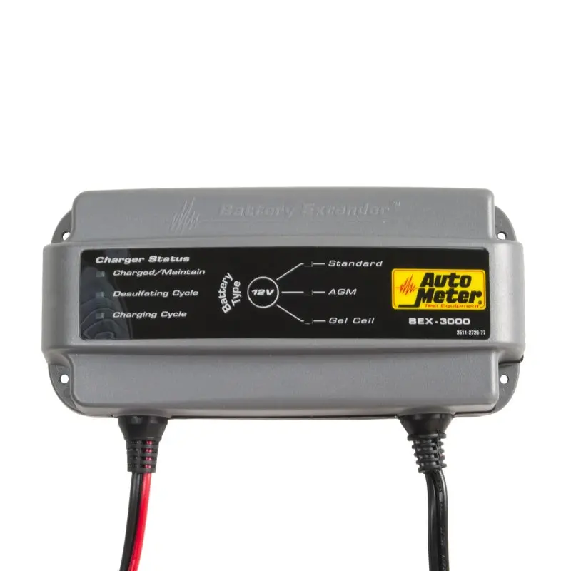 Autometer 12V/3A Smart Battery Charger And Maintainer – Compact Maintenance Solution 1