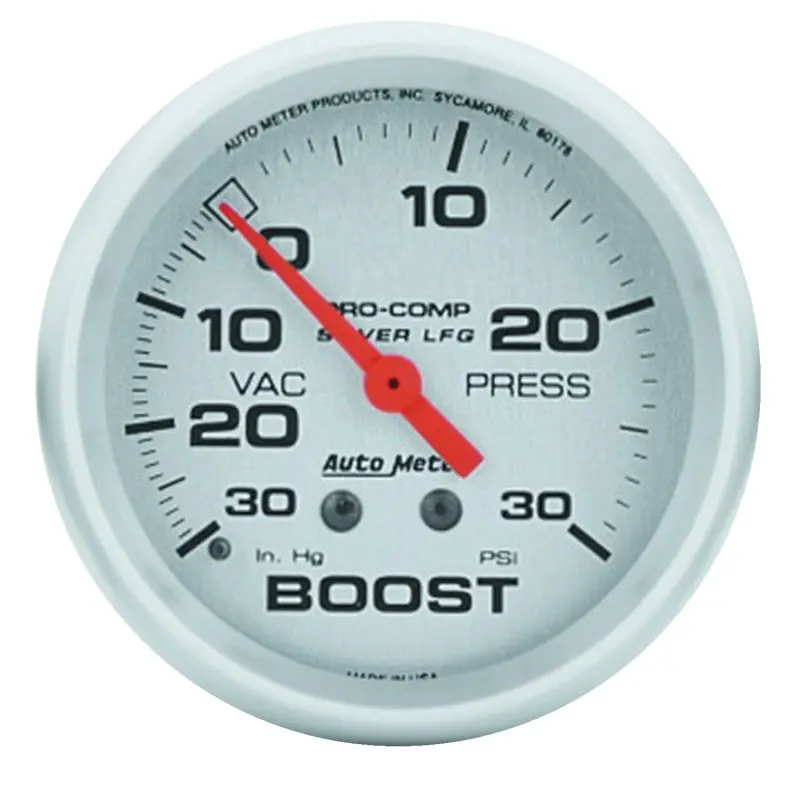 Autometer Ultra-Lite Mechanical Boost Gauge – 66.7Mm (2-5/8”), 30 Psi Range 1