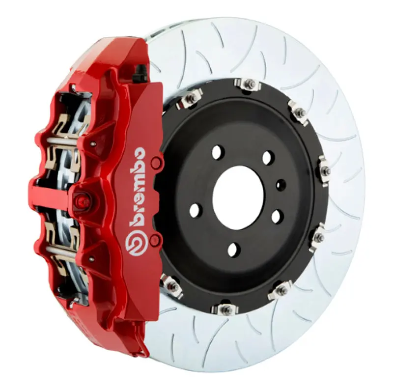 Brembo 09-14 F150 2Wd Front Gt Bbk 6 Piston Cast 2Pc 380X34 2Pc Rotor Slotted Type-3-Red 1