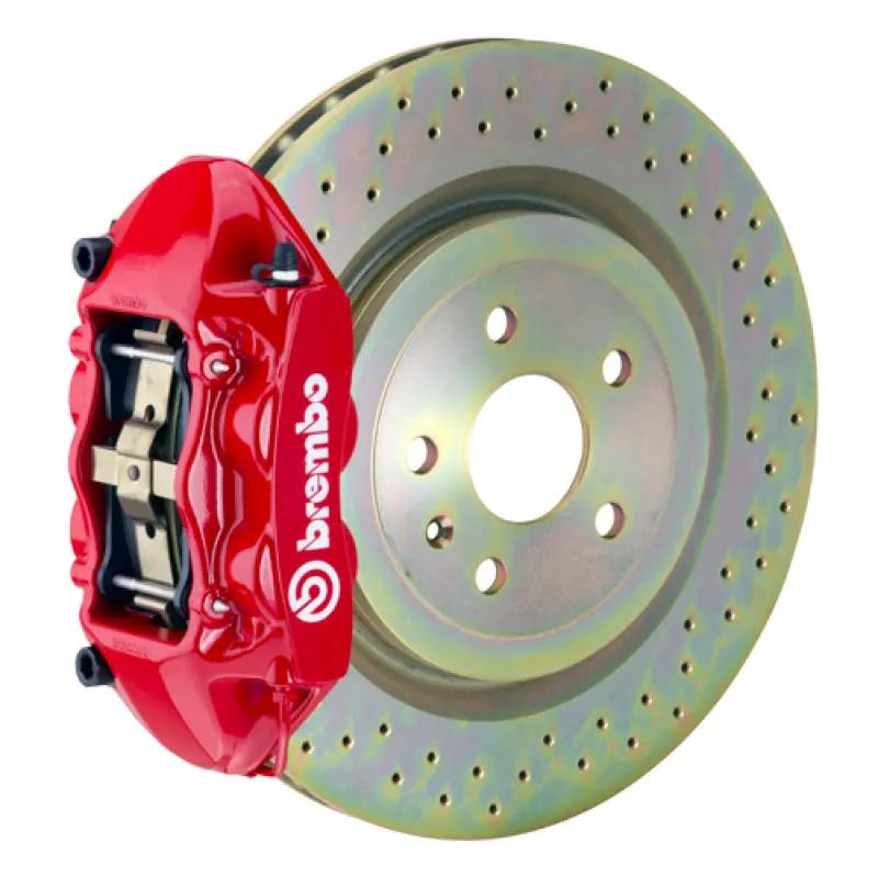 Brembo Front Gt Big Brake Kit – 4-Piston Calipers, 323X28Mm Drilled Rotors For 1966–1989 Porsche 911S/Sc/Carrera 1
