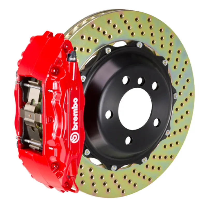Brembo Front Gt Big Brake Kit – 4-Piston Cast Calipers, 355X32Mm Two-Piece Drilled Rotors For 1995–2001 Bmw 7-Series (E38) 1