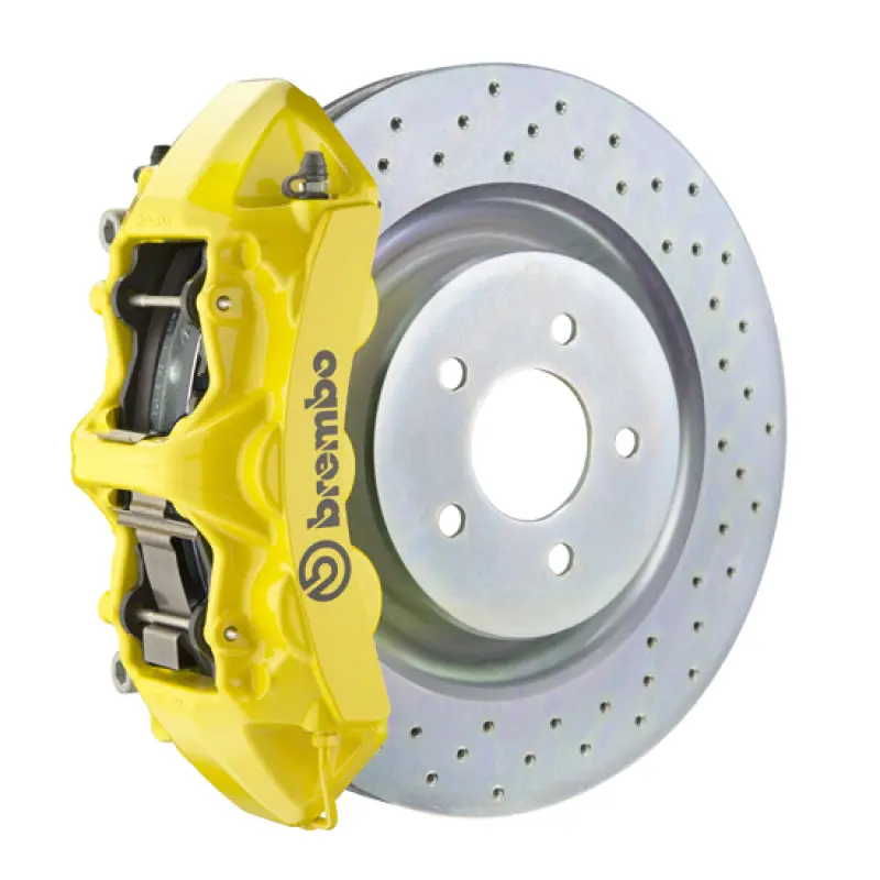Brembo Gt Big Brake Kit For 2010–2015 Camaro V6 – Front, 6-Piston Calipers, 355X32Mm Drilled One-Piece Rotors 1