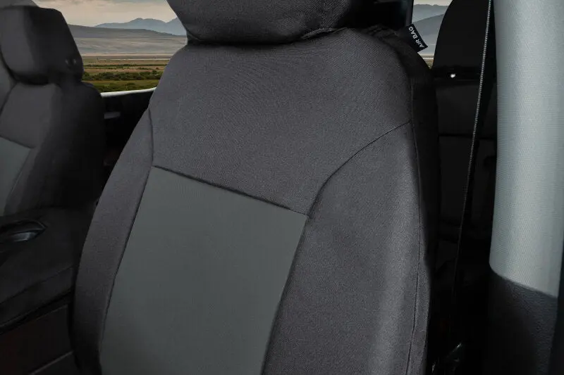 Covercraft Endura Precisionfit Seat Covers For 2016–2024 Nissan Titan – Black/Charcoal Front Row 1
