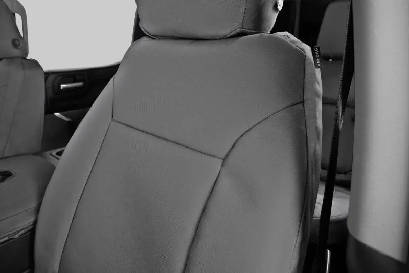 Covercraft Endura Precisionfit Seat Covers For 2021–2024 Ford Expedition – Front Row In Silver/Silver 1