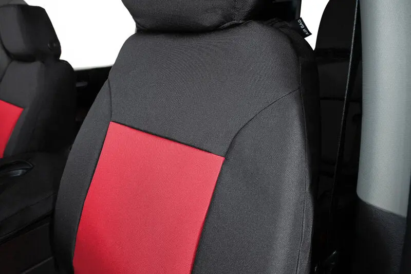Covercraft Endura Precisionfit Seat Covers – Front Row For 2017–2022 Ford F-250/F-350/F-450/F-550, Red/Black 2