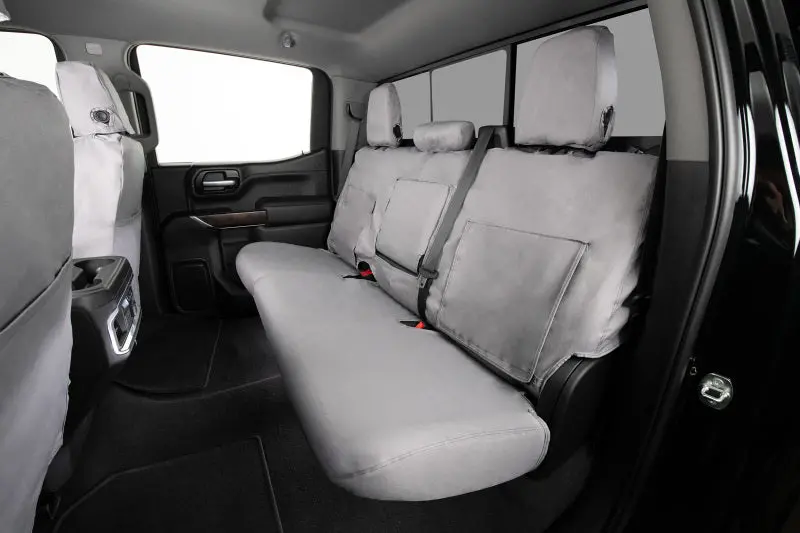 Covercraft Polycotton Seatsaver Covers – Custom Fit For 2015–2022 Chevrolet Colorado Second Row (Gray) 1