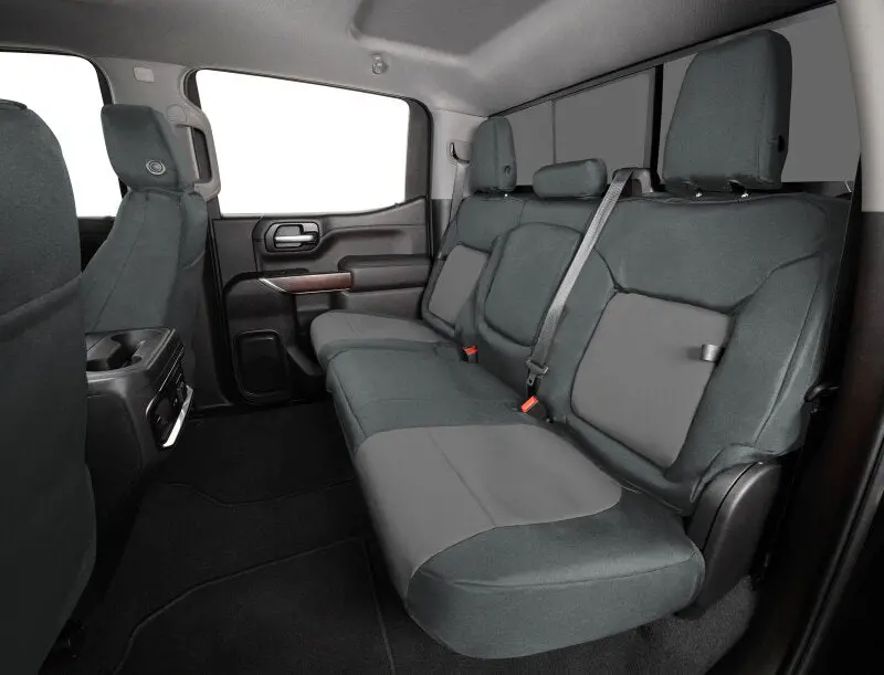 Covercraft Precisionfit Second-Row Seat Covers For 2021–2024 Chevrolet Equinox & Gmc Terrain – Charcoal/Silver 1