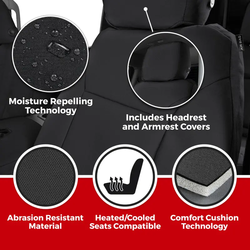 Covercraft Precisionfit Second-Row Seat Covers For 2021–2024 Chevrolet Equinox & Gmc Terrain – Charcoal/Silver 2
