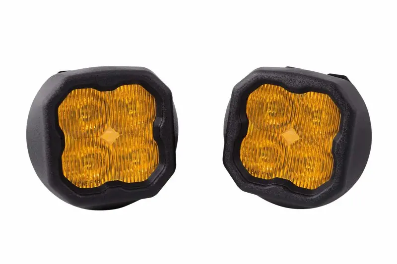 Diode Dynamics Ss3 Max Fog Light Kit For Gm Trucks/Suvs – Abl-Compliant Yellow Sae Fog Beams 1