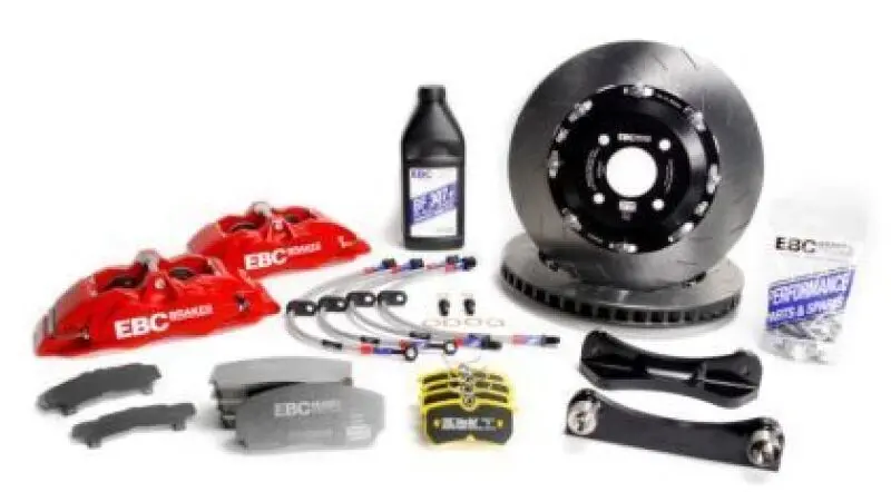 Ebc Apollo-6 Front Big Brake Kit – Red Calipers & 355Mm Rotors For 2001–2009 Porsche 911 (996/997) 1