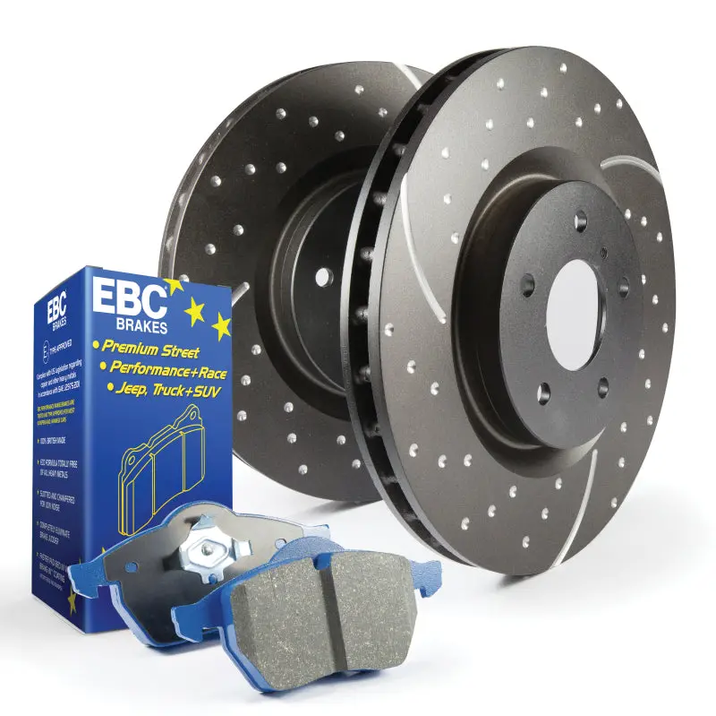 Ebc S6 Brake Kit – Bluestuff Pads Paired With Gd Drilled & Grooved Rotors 1