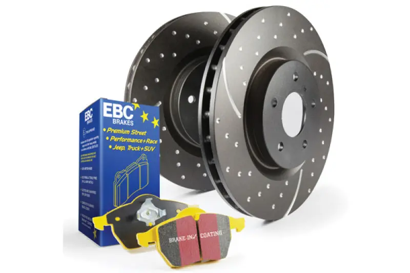 Ebc Yellowstuff S5 Brake Kit – High-Performance Street Pads & Drilled Gd Rotors (Front Or Rear Axle) 1