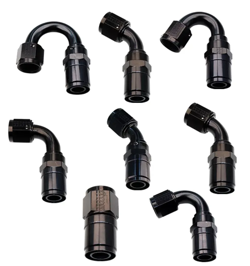 Fragola -6An Race-Rite Crimp-On Hose End – 45° Swivel Fitting For High-Pressure Applications 1