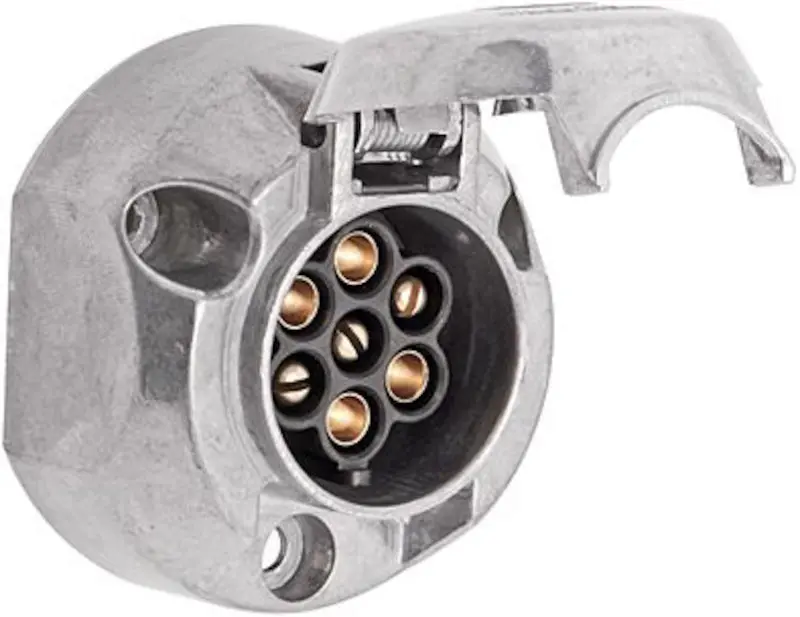 Hella 7-Pole Iso 1724 Metal Trailer Socket – Heavy-Duty Construction 1
