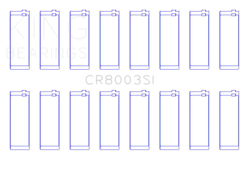 King Engine Bearings Connecting Rod Set For Gmc 281 Engine – +0.25Mm Oversize 2