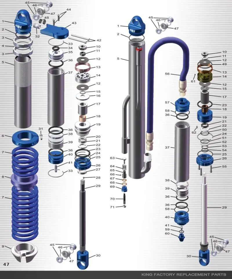King Shocks 2.5 Pr Bearing Spacer 3/4 X 1-3/4 Patrol Rear 2