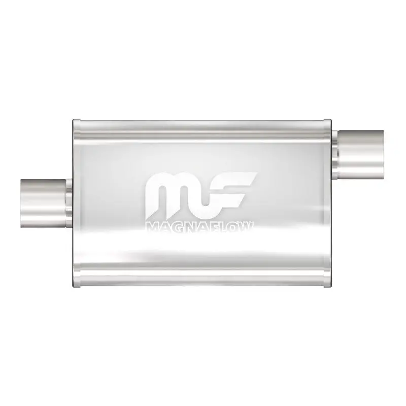 Magnaflow Stainless Steel Muffler – 14" X 3.5" X 7", Dual-Inlet/Outlet, Straight-Through Design 1