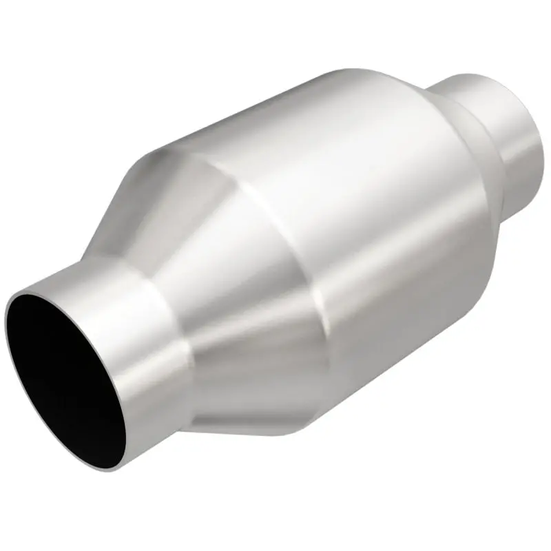 Magnaflow Universal Catalytic Converter – 2.5" Inlet/Outlet, Center-Outlet Round Design 1
