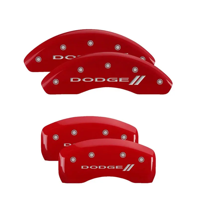 Mgp Engraved Caliper Covers – Vintage-Style Front & Rear Set With Rt Black Finish And Silver Accent 1
