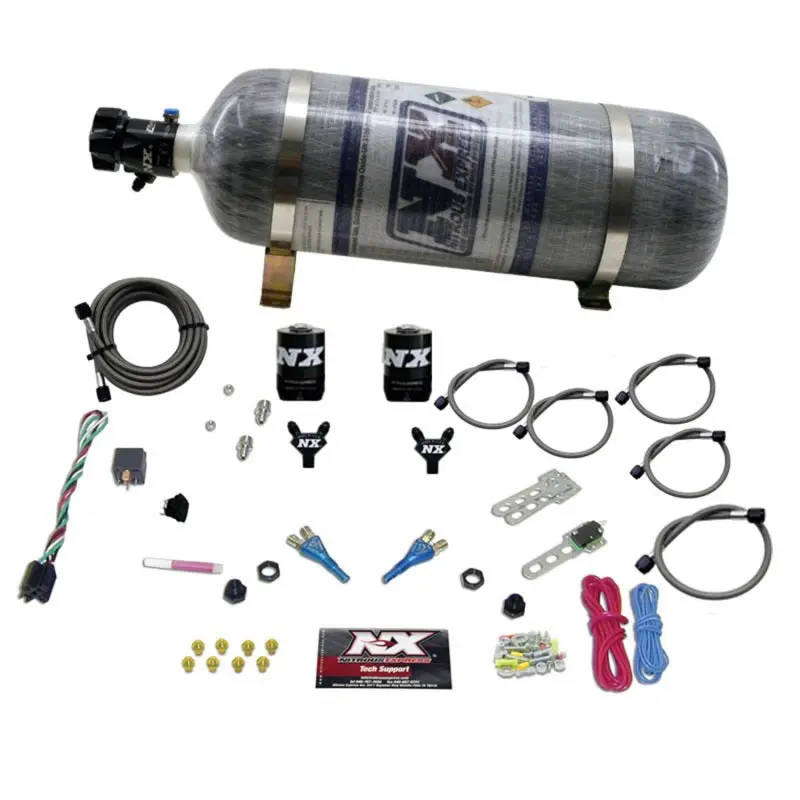 Nitrous Express Dual-Nozzle Tbi Nitrous Kit For 1992–1995 Dodge V8 Trucks – 50–125 Hp, Composite Bottle 1