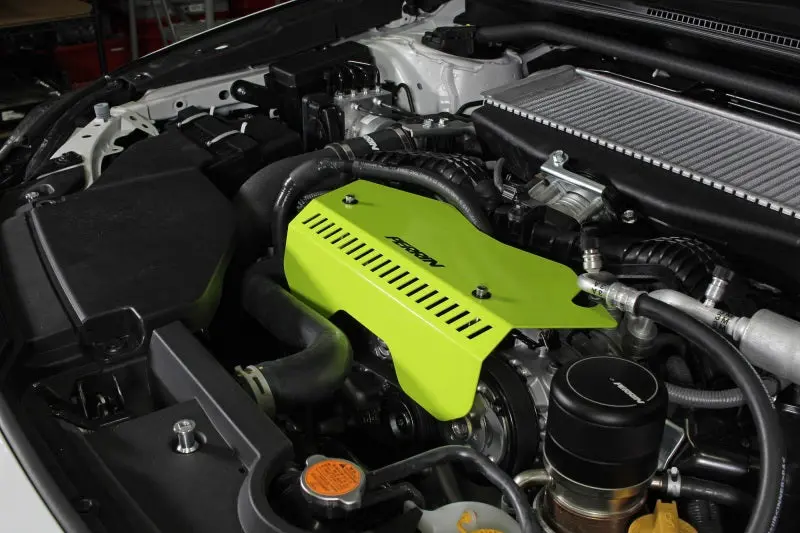 Perrin Pulley Cover In Neon Yellow For 2022+ Subaru Wrx 1