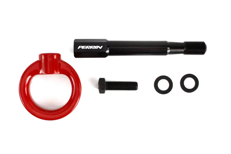 Perrin Rear Tow Hook Kit – Red-Anodized Hardware For 2015–2019 Subaru Wrx & Sti Models 1