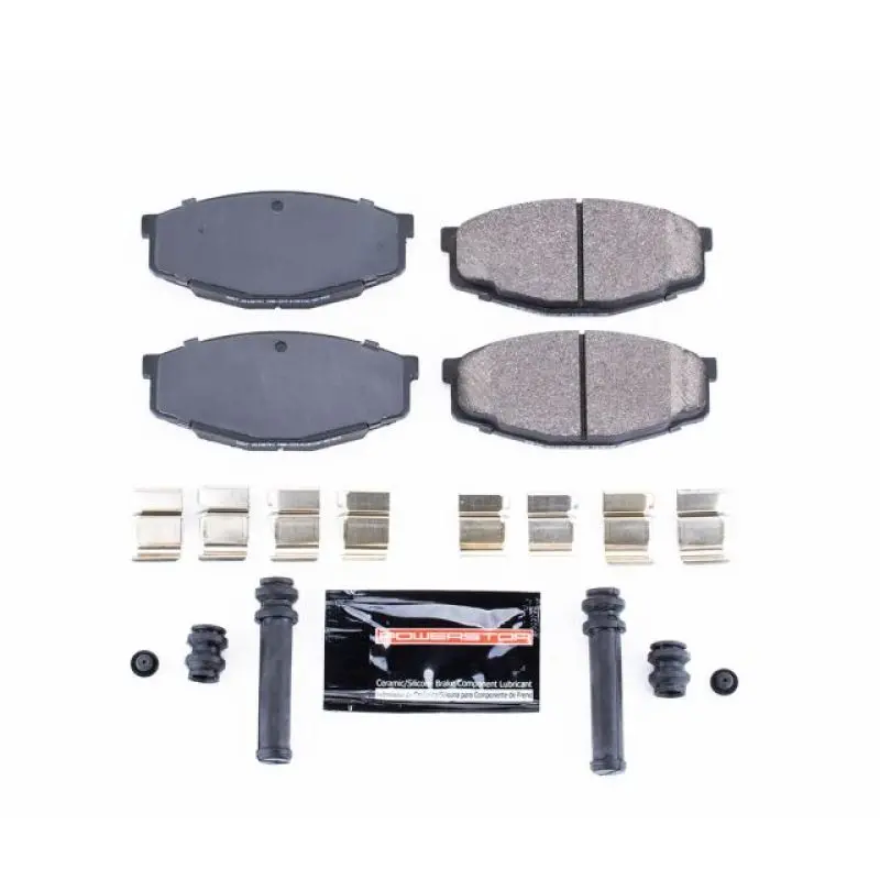 Power Stop Z23 Evolution Sport Brake Pads – Front Axle For 1987–1995 Toyota Pickup, Includes Hardware 1