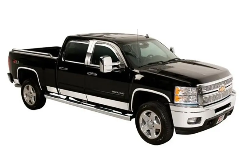 Putco Stainless Steel Rocker Panel Trim For 2003–2008 Ram 1500/2500/3500 Regular Cab (8' Bed, 10-Piece Set) 1