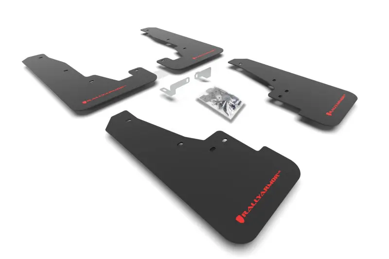 Rally Armor 16-22 Dodge Durango Gt / Rt / Srt / Sxt Black Ur Mud Flap Red Logo 1