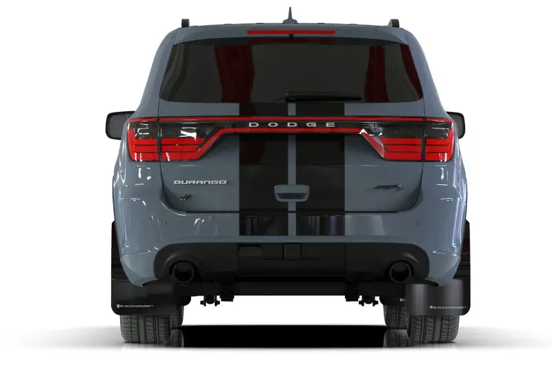 Rally Armor 16-22 Dodge Durango Gt / Rt / Srt / Sxt Black Ur Mud Flap Red Logo 2