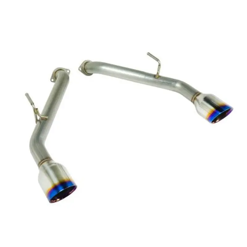 Remark Axle-Back Exhaust System – Burnt Stainless Steel Dual-Wall Tips For 2014+ Infiniti Q50 1