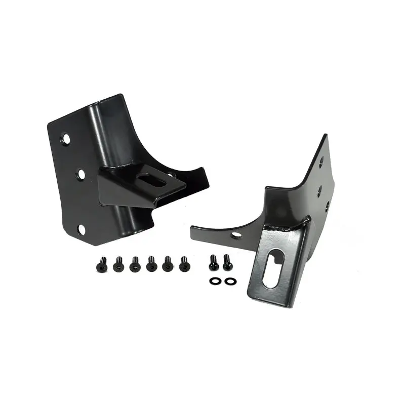 Rugged Ridge Black Windshield Hinge Light Brackets For 1997–2006 Jeep Wrangler Tj 1