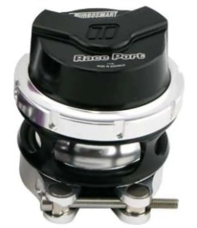 Turbosmart Raceport Gen-V Universal Wastegate – Black Anodized, Female Outlet, Green Spring, No-Weld Flange 1