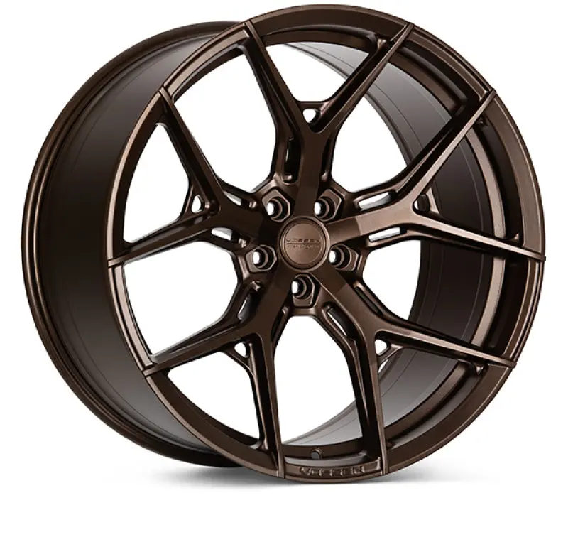 Vossen Hf5 Forged Alloy Wheel – 21X9.5", Et22, 5X120, 64.1Mm Hub Bore, Satin Bronze Finish 1