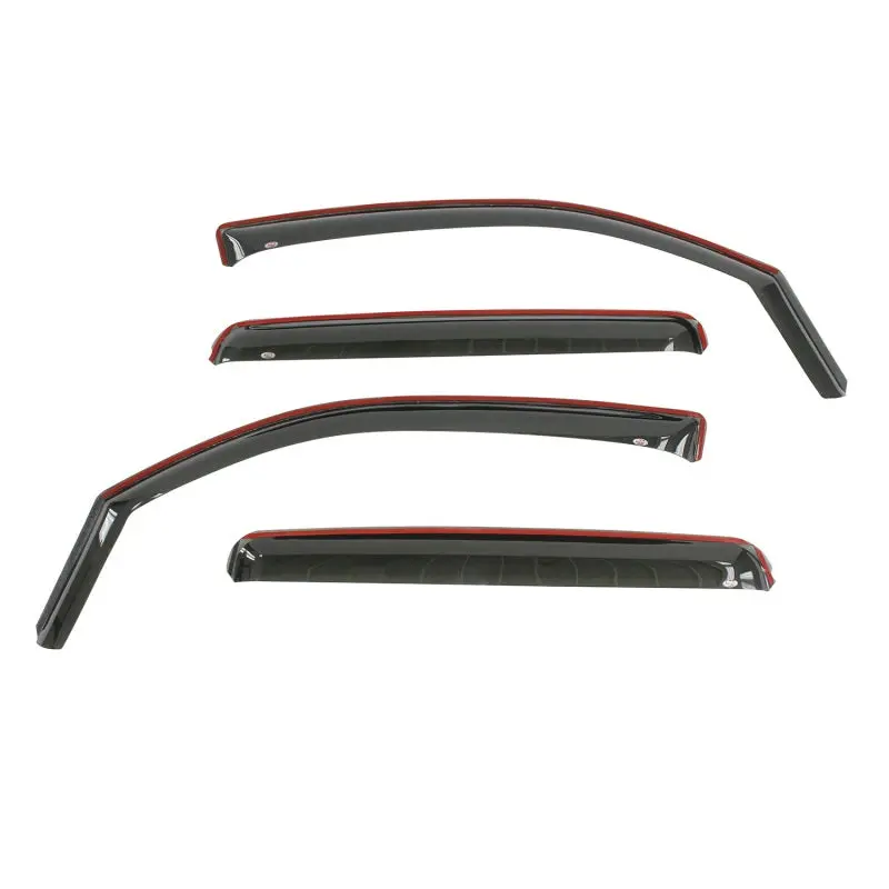 Westin Wade In-Channel Wind Deflectors – Smoke-Tinted 4-Piece Set For 2016–2018 Toyota Tacoma Double Cab 1