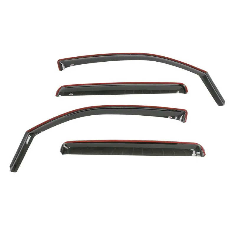 Westin Wade In-Channel Wind Deflectors – Smoke-Tinted 4-Piece Set For 2016–2018 Toyota Tacoma Double Cab 2